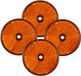 Benson Reflector - 4x - Oranje - 60mm - Rond