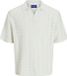 JACK & JONES JORPAROS KNIT EASTER SS CROCHET POLO Hommes XXL Sea Salt