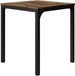 Vicco Fyrk Eettafel – 70 x 70 cm Zwart/eiken rustiek