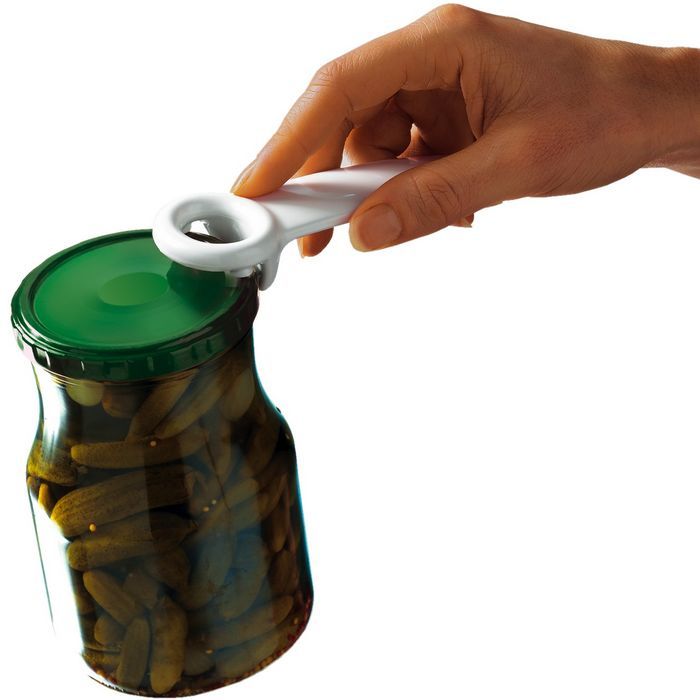 Brix B-2111 Jar Lid Opener - Blue, Red, White, Yellow - ABS - Dishwasher Safe