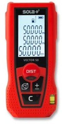 Sola Vector 50 Laser afstandsmeter in tas - 50m