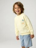 VERTBAUDET Icecat Sweater met ronde hals en lange mouwen lichtgeel