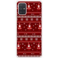 Samsung Galaxy A71 Bedrukt siliconen hoesje pull de noel santa