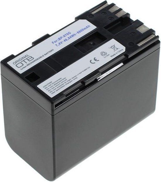 OTB Accu Batterij Canon BP-970G - 6600mAh