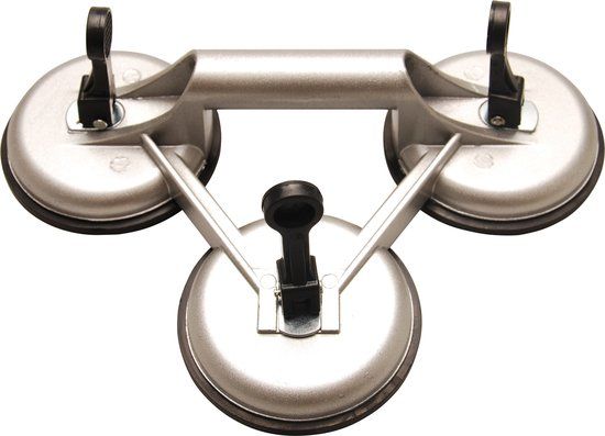 BGS Drievoudige glaszuiger aluminium Ø 115 mm - 95 kg