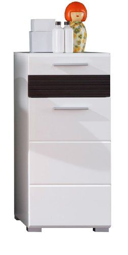 Furnline Het Kabinet Mezzo Witte Hoge Glans Badkamers Zijkast