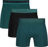 Bamboo Basics Heren Bamboe Boxershorts Rico (3-pack) - Petrol - Maat M