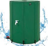 Springos Regenton - Regenwatertank - Opvouwbaar - Met Kraan - 2 Kranen - 500 L