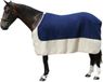 PFIFF Fleecedeken tweekleurig Blauw/Wit Polyester Paard Zweetdeken Niet waterdicht