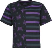 Full Volume by EMP Full Volume Zwartgestreept T-shirt met zeefdruk - Dames - M