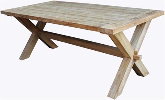Van der Leeden Tuintafel Ibiza Cross Teak 180x100
