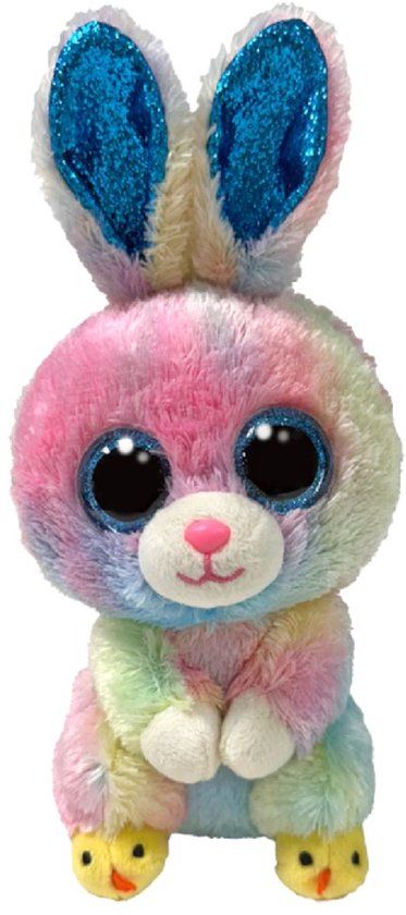 Ty knuffel Beanie Boo Twitches konijn pluche 15cm