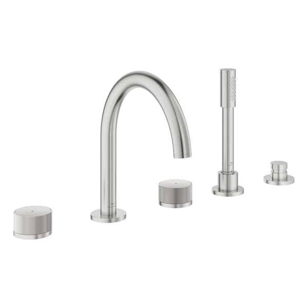 Grohe Grohe Atrio private collection 5-gats badrandmengkraan m/grepen supersteel 25226dc0