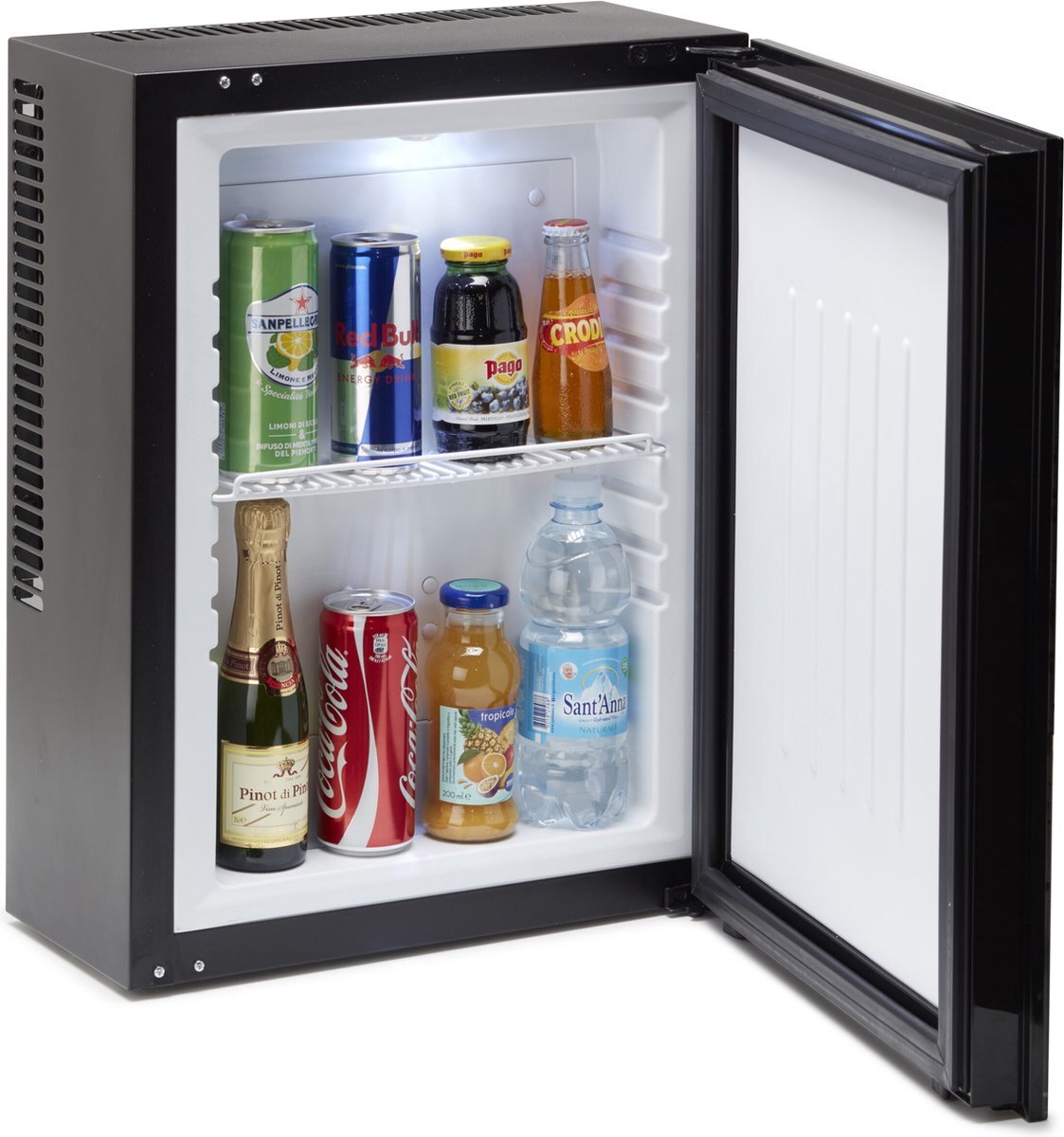 Technomax TW12G minibar koelkast - 12 liter - geschikt voor wandmontage zwart