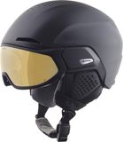 Alpina Alto Q Lite Skihelm Met Vizier 2023 | Black Matt | Quatroflex Lite Gold Mirror S2 | Maat: 55 - 59 cm