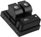 Allecto Plus - Bouton de fenêtre pour voiture électrique - Interrupteur Compatible avec C-i-t-r-o-e-n, F-i-a-t, D-o-b-l-o, D-u-c-a-t-o, P-e-u-g-e-o-t - Noir