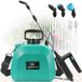 Pulvérisateur Électrique 5l-7.4v Puissant Pulvérisateur De Jardin Avec 3 Jets Réglables, 3 Vitesses Pulvérisateur À Batterie Rechargeable Avec Canne Télescopique Pour Arrosage Désherbage (vert)