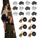 HyperMotion Boomklimset voor Kinderen – 18-delige Klimset met Klimgrepen en Spanbanden – Tot 91 kg