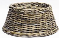 Van der Leeden Mandwerk Spies Trading Rotan kerstboomhuls - 60 cm - Grijs