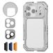 NEEWER Telefoonkooi compatibel met iPhone 17 Pro, Quick Release Video Rig Stabilizer Accessoires met 67 mm filterring, 17 mm lens backplate, T-Mount adapter, 4x Camera Control Cap, PA143 (zilver)