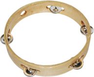 Funny Fashion PartyXplosion Tamboerijn - Hout - 20 cm - Muziekinstrument - Kinderen/Volwassenen