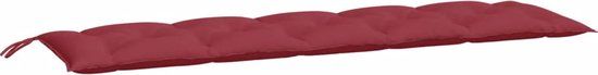 vidaXL Tuinbankkussen 180x50x7 cm Oxford Stof Wijnrood