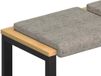 vidaXL - Coussin de banc - 4 pièces - Daim artificiel - Gris clair