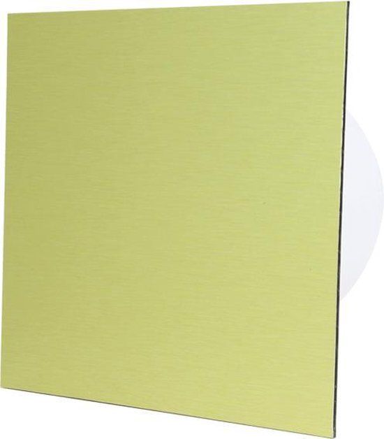 Air Roxy Badkamerventilator 125 mm met Trekkoord en Stekker - Goud Aluminium