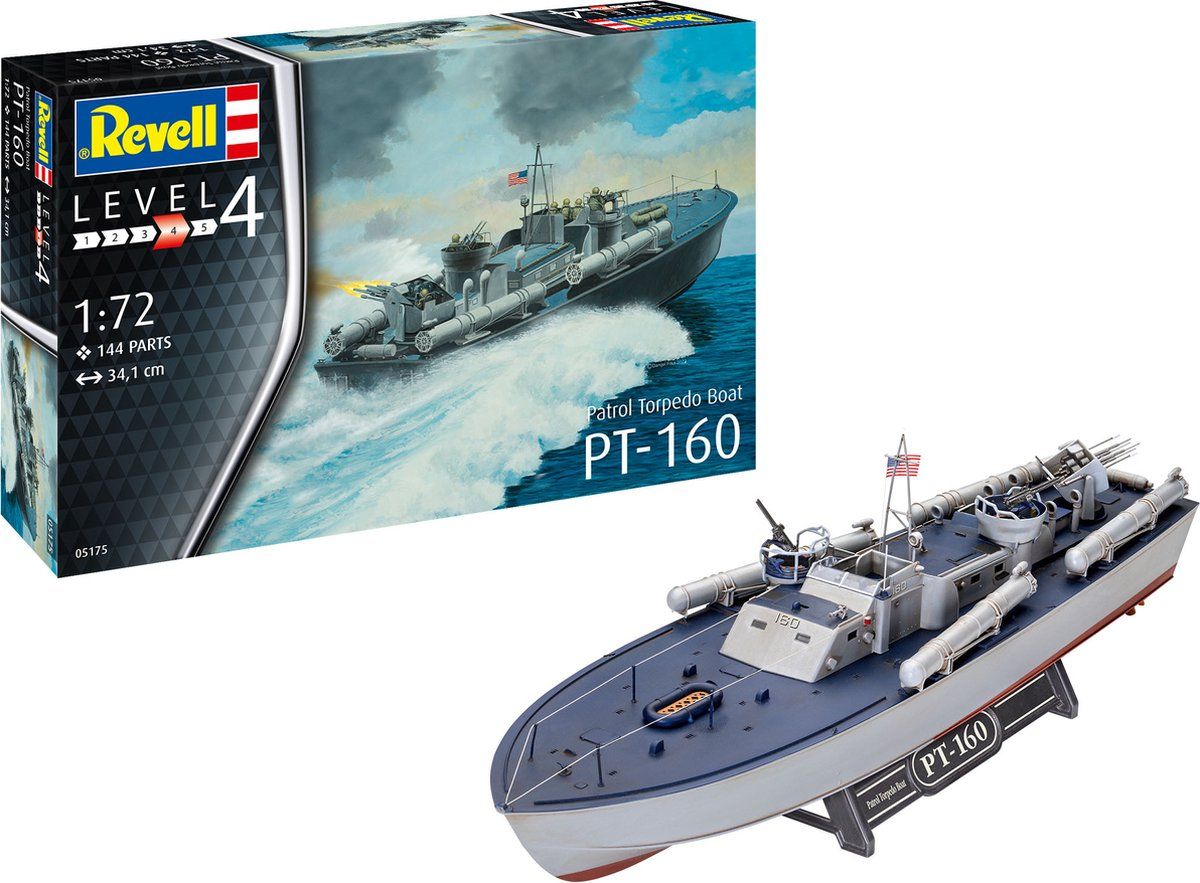 Revell 05175 Patrouille Torpedo Boot PT-559 / PT-160 Model Kit 1:72 Schaal