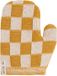 Knit Factory Ovenwant Block - Hittebestendige ovenhandschoen - keukenhandschoen - Ecru/Oker