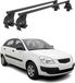 Omac Barres De Toit Transversales En Acier Pour Kia Rio Ii Hb 2005-2011 – Antivol Inclus – Testées City Crash – Din 75302:2019 – Iso/pas 11154:2006 – Charge Max 50 Kg Noir
