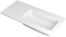Wastafel INK Faktor Wastafel Polystone Rechts met 1 Kraangat - 1000x450x15 mm - Mat Wit