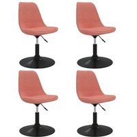 VidaXL Eetkamerstoel Roze Metaal 49 mm x 42 mm x 42 cm