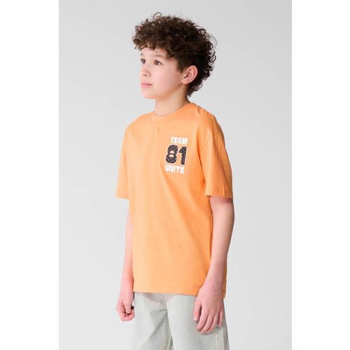 Shoeby T-shirt met backprint oranje