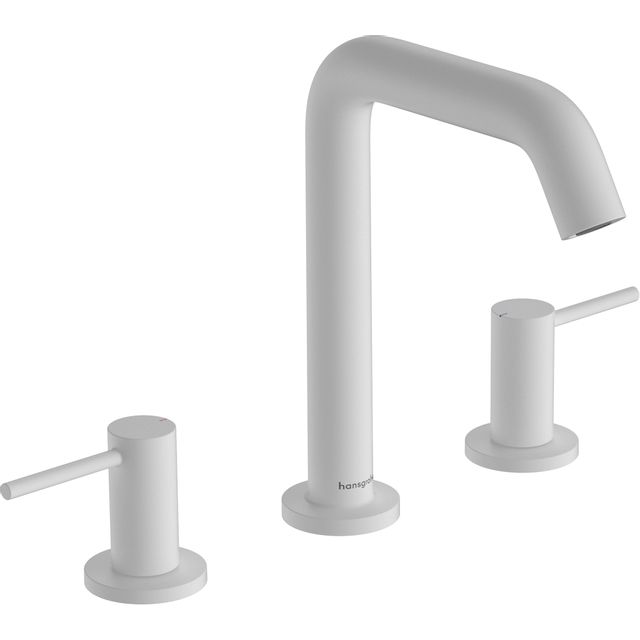 Hansgrohe Tecturis Wastafelkraan - Mat Wit - Rond - 3-Gats