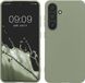 kwmobile telefoonhoesje geschikt voor Samsung Galaxy S24 - Hoesje voor smartphone - Back cover in grijsgroen