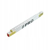 Pro mètre pliant 2 mètres - Hêtre avec double échelle