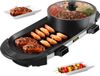 VEVOR 2-in-1 Binnenbarbecuepan en Grill, 2200W, Zwart