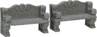 Lemax - Stone Bench - Set Of 2