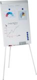 Merkloos Relaxdays Flipover Whiteboard - Magnetisch - 90 x 60 cm - Verstelbaar - Op 3 Poten