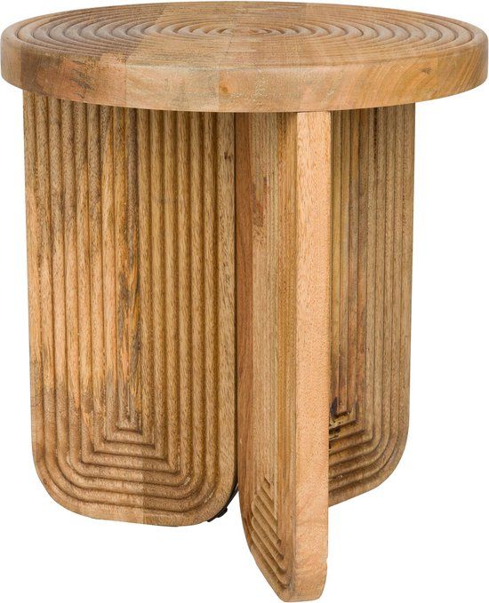 Housecraft Living Maeze Bijzettafel Rond 40 cm Hout - Bruin