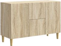 vidaXL Dressoir Sonoma Eiken 89 x 34,5 x 60 cm Bewerkt hout
