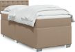 Maison Exclusive - Boxspringbed met matras, cappuccino-bruin, 90x200 cm, kunstleer