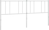 VidaXL Hoofdeind & Voeteind Wit Staal 180 cm