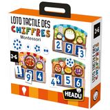 Headu - Loto Tactil 123 Montessori – cijfers en hoeveelheden | educatief spel 2 3 4 5 6 jaar, Montessori educatief spel, cadeau voor kinderen, cadeau voor meisjes, cadeau voor jongens, gemaakt in