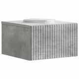 vidaXL Muurbevestigde Nachttafel Betongrijs Hout 33 x 34,5 x 20 cm