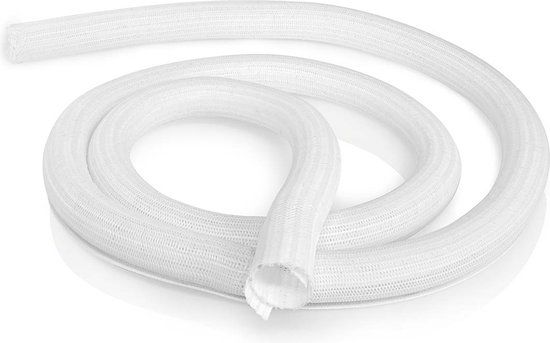 Nedis Kabelmanagement Sleeve - 2 m - 30 mm - Nylon - Wit - 1 stuk