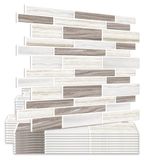 Merkloos Bruin Marmer Zelfklevende Tegels - 10 Stuks 30.5 x 30.5 cm