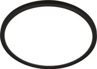 Briloner Pulap LED Badkamerlamp - Plafondlamp met indirect licht - Neutraal wit licht - Zwart - Ø29 x 4 cm