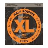 D'Addario XL Half Rounds Basssnaren ENR72, 50-105, 4-String